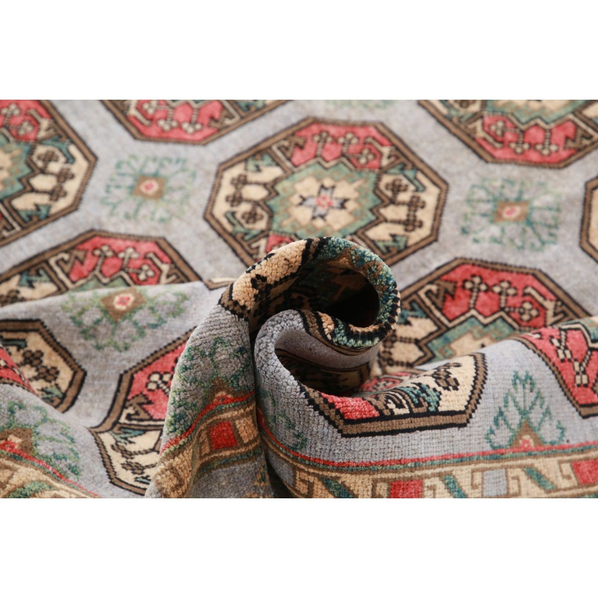 Revival 7x10 Handmade Double Knotted Washable Wool Rug - Colorful