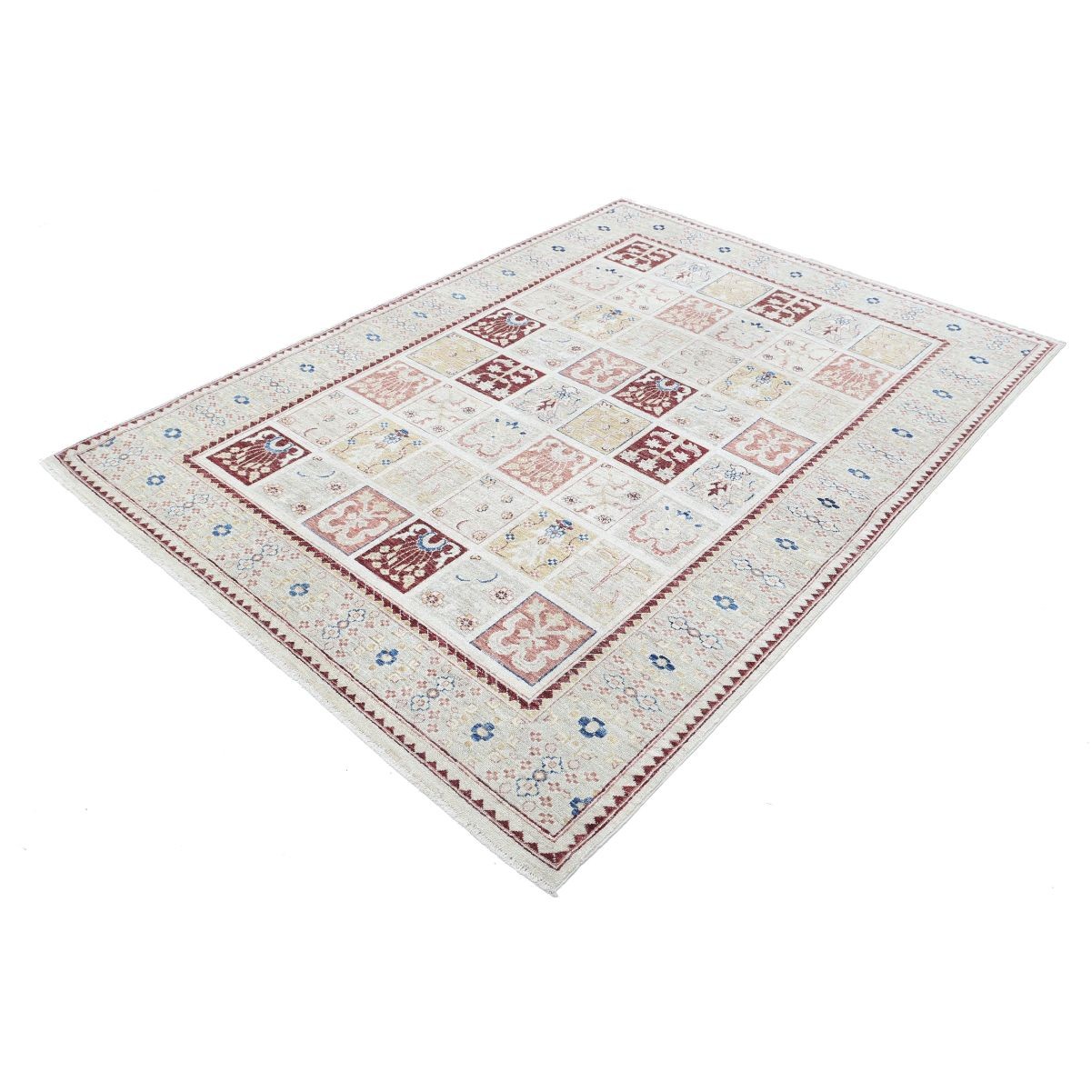 Bakhtiari 6x7 Handmade Double Knotted Washable Wool Rug - Colorful