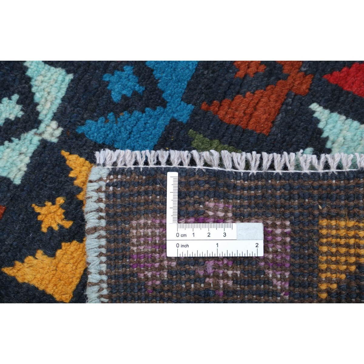 Revival 3x4 Handmade Double Knotted Washable Wool Rug - Colorful