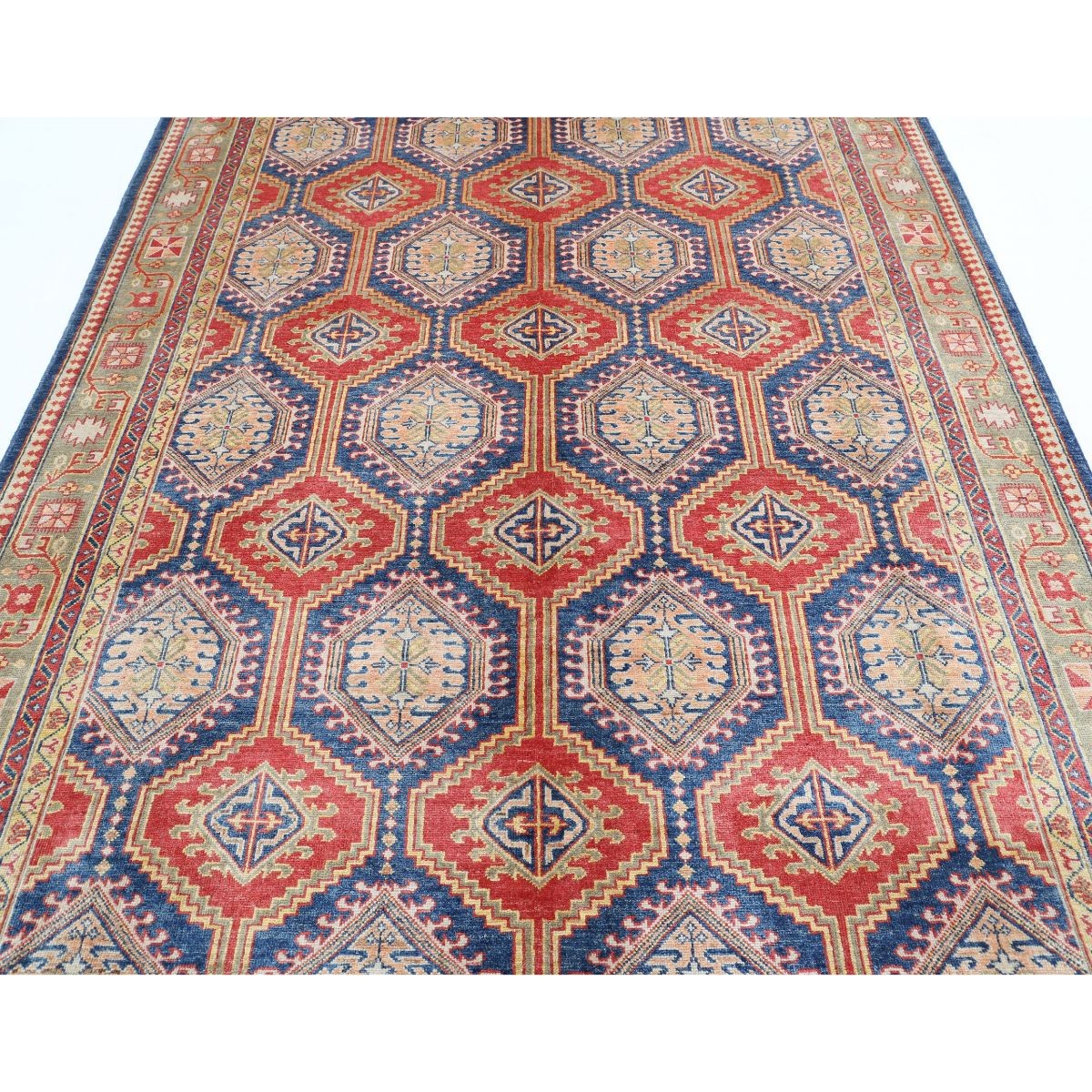 Revival 7x10 Handmade Double Knotted Washable Wool Rug - Colorful