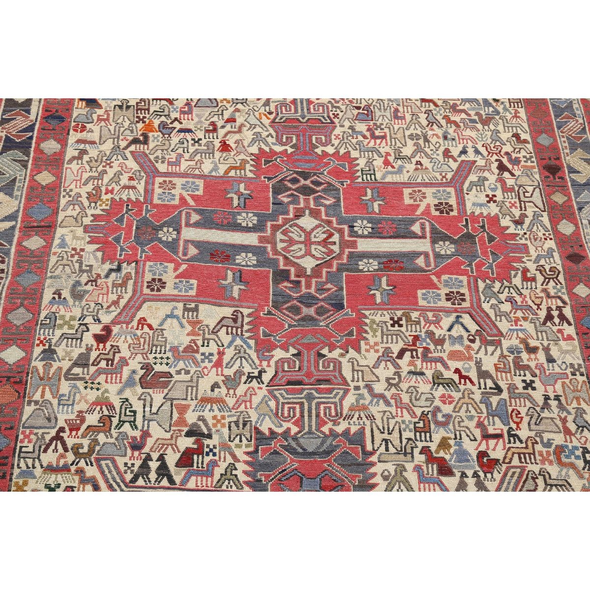 Silki 4x7 Hand Woven Washable Silk Rug - Colorful