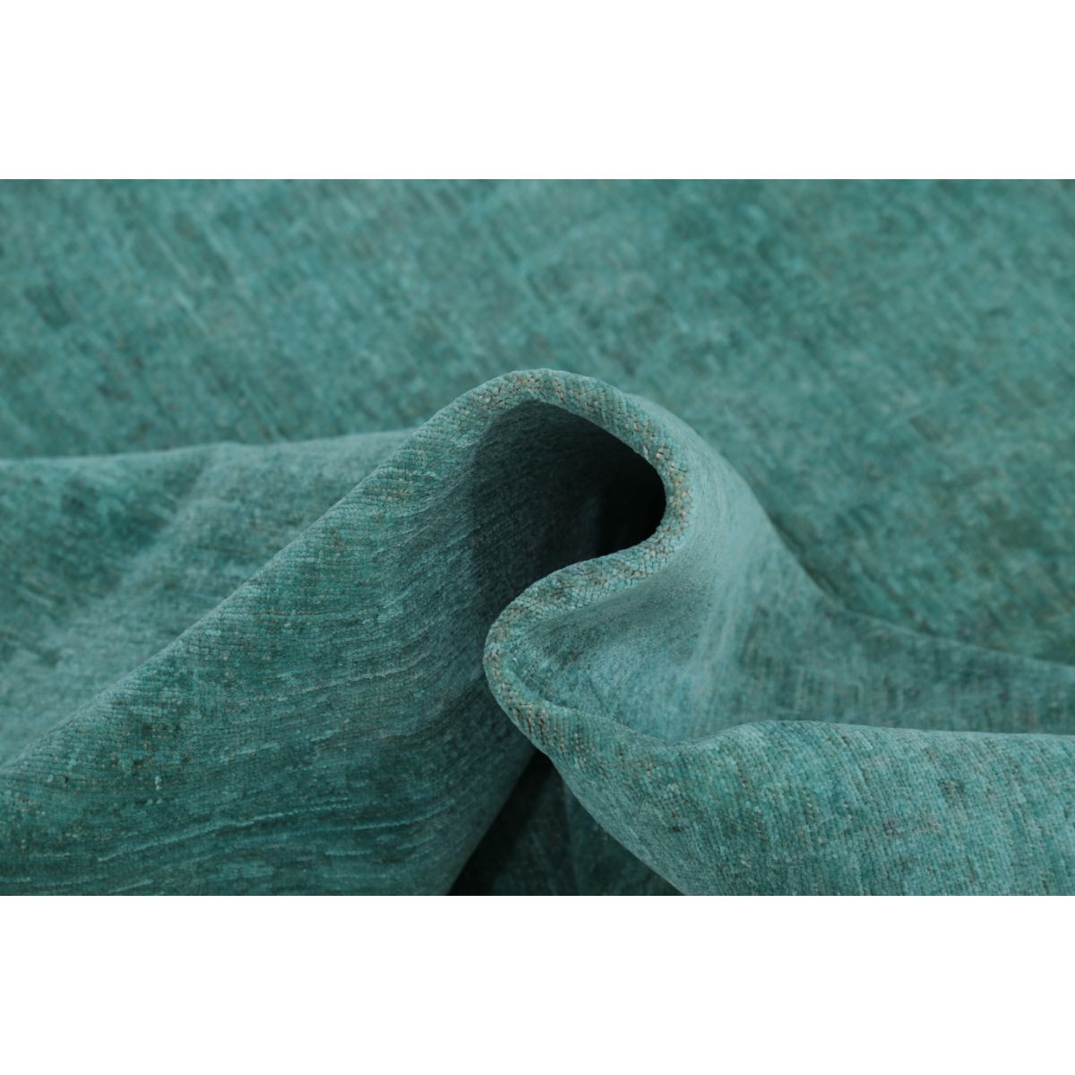 Fine 6x8 Handmade Double Knotted Washable Wool Rug - Monochormatic