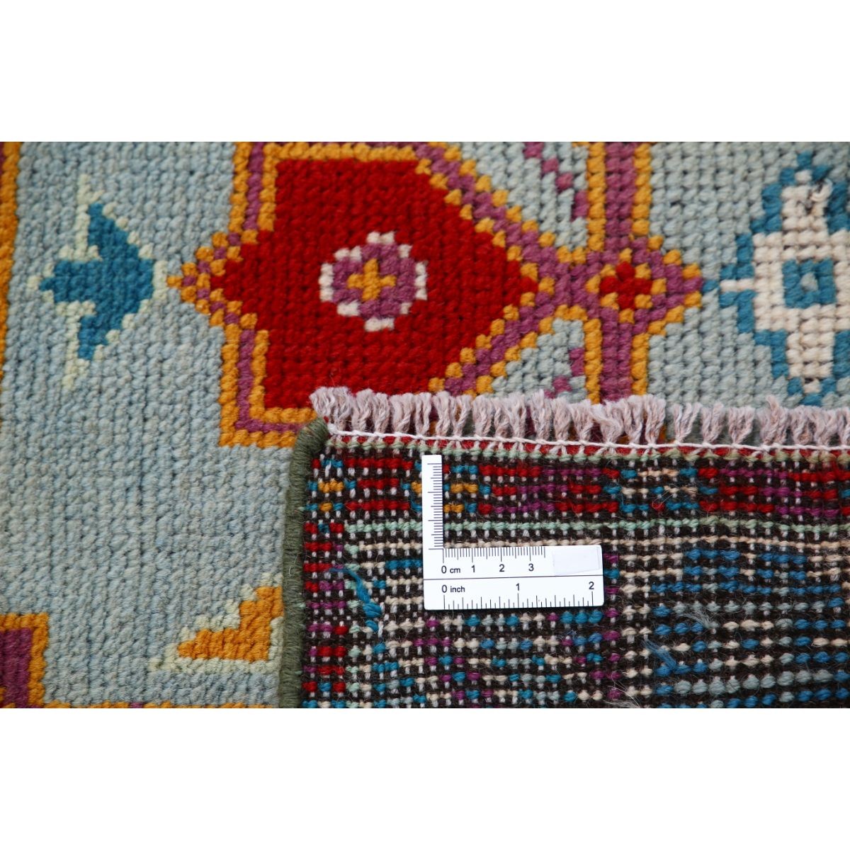Revival 3x5 Handmade Double Knotted Washable Wool Rug - Colorful