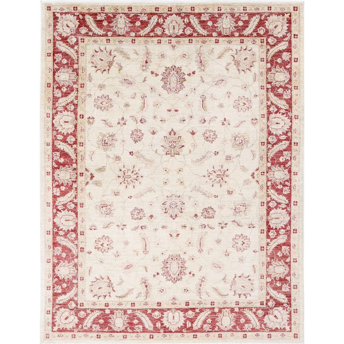 Ziegler 6x8 Handmade Double Knotted Washable Wool Rug - Colorful