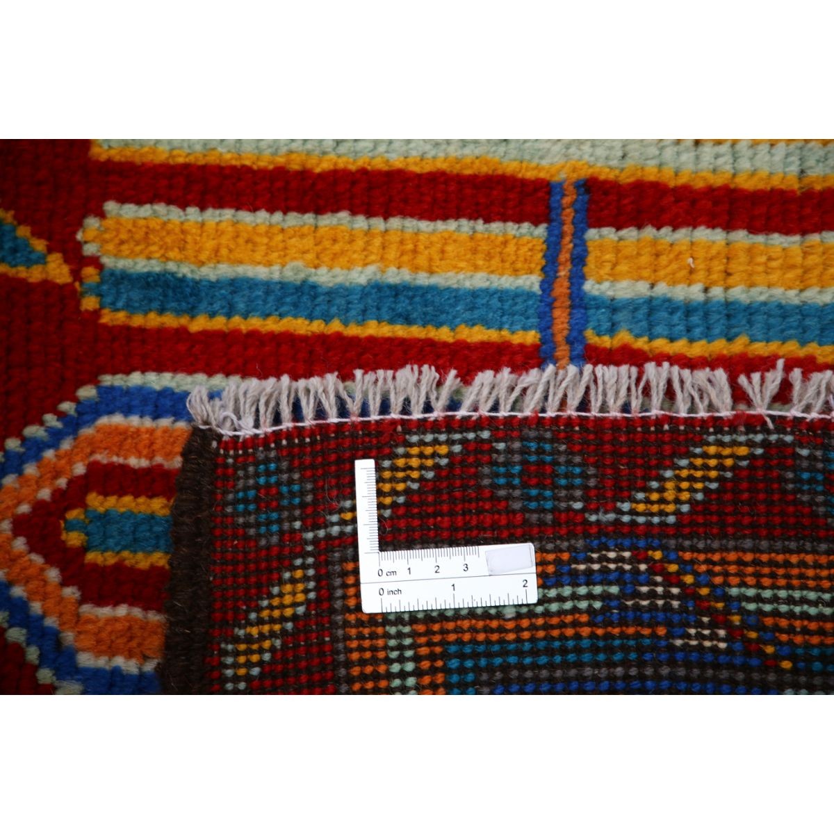 Revival 5x7 Handmade Double Knotted Washable Wool Rug - Colorful
