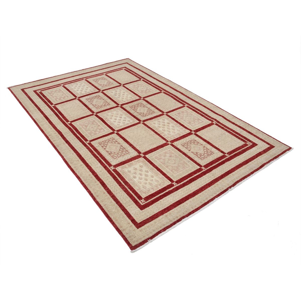 Bakhtiari 5x8 Handmade Double Knotted Washable Wool Rug - Colorful