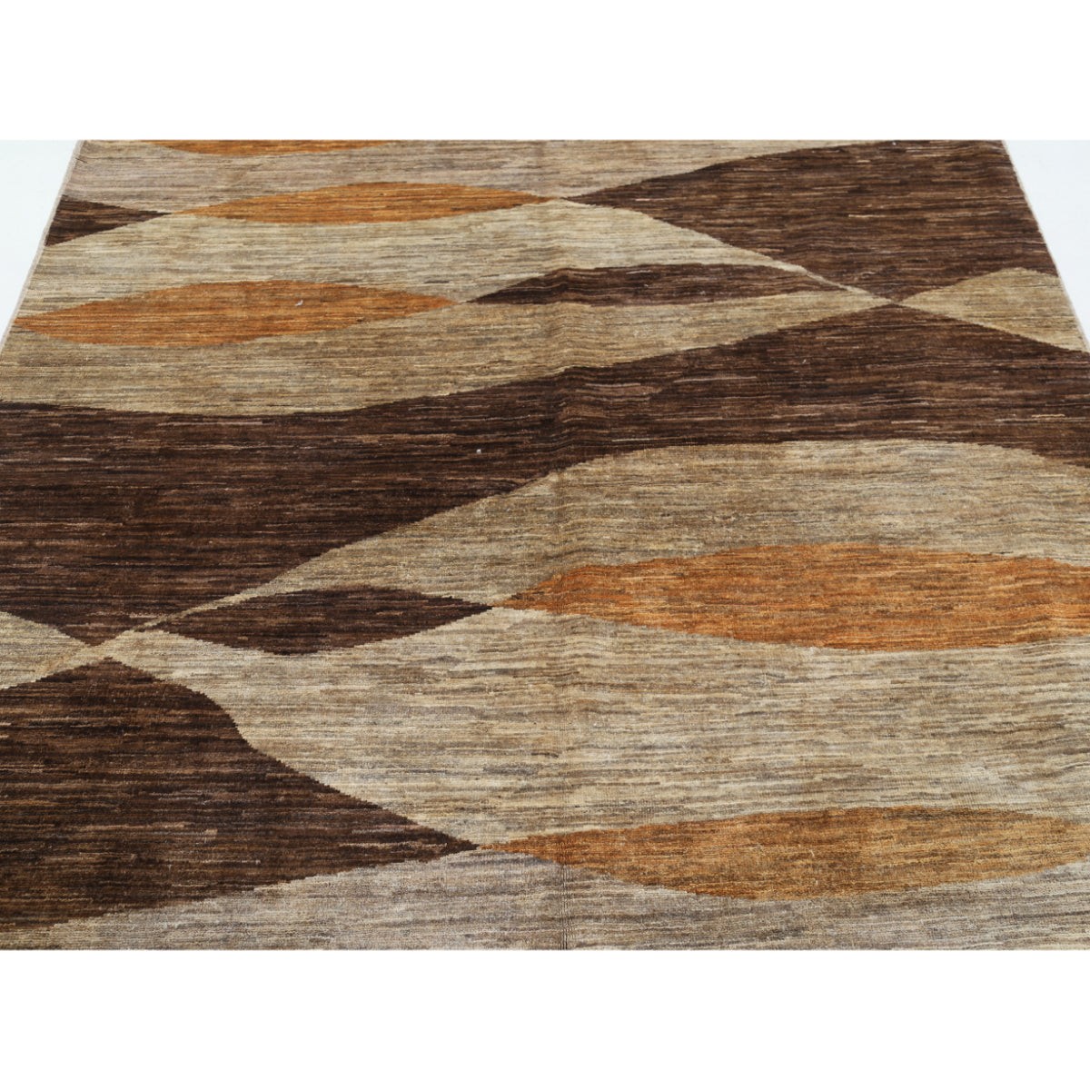 Modcar 6x8 Handmade Double Knotted Washable Wool Rug - Colorful