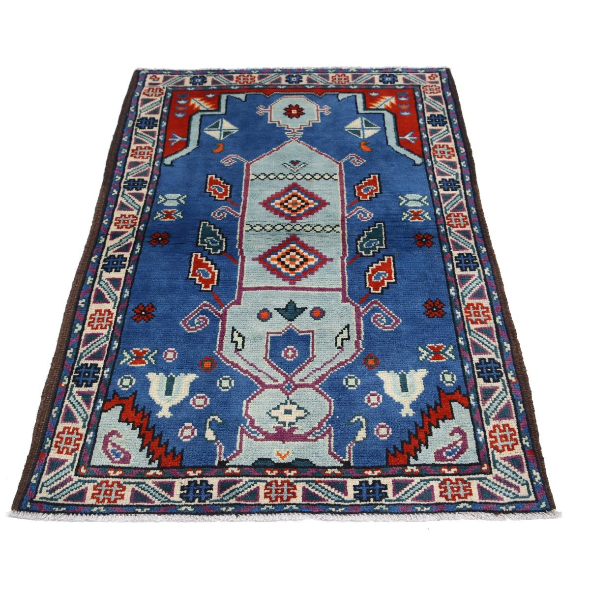 Revival 3x5 Handmade Double Knotted Washable Wool Rug - Colorful