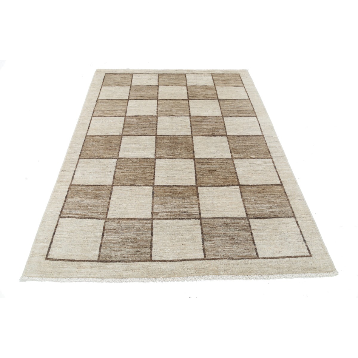 Modcar 5x7 Handmade Double Knotted Washable Wool Rug - Colorful
