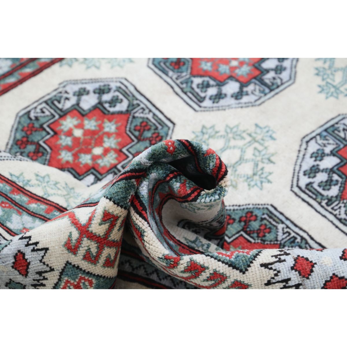 Revival 5x8 Handmade Double Knotted Washable Wool Rug - Colorful