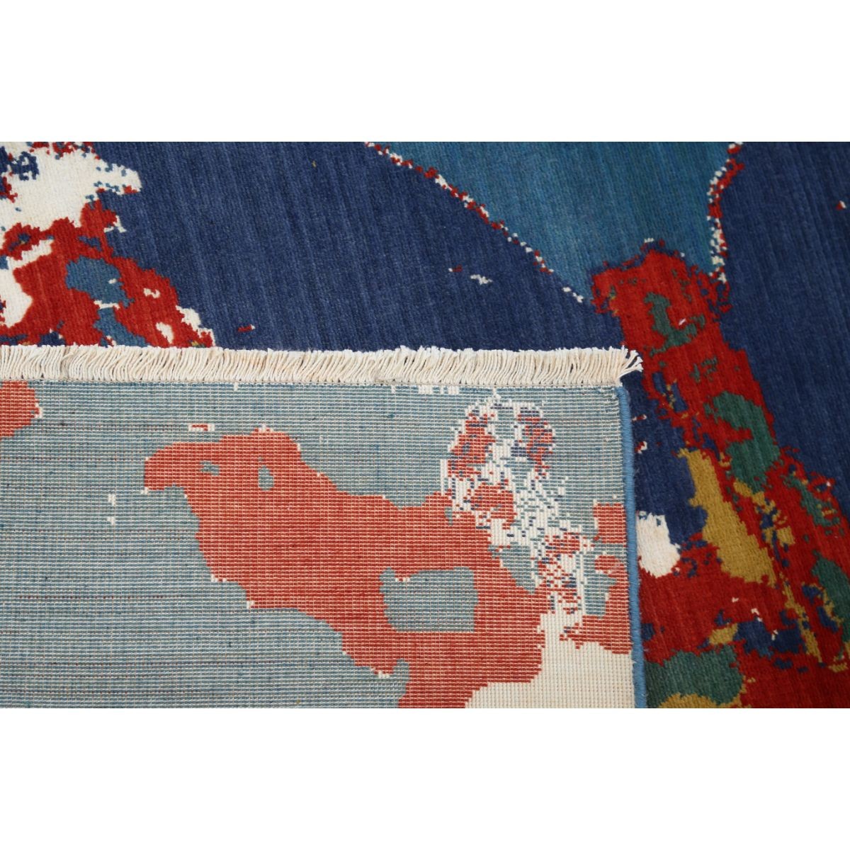 Dhanak 4x6 Machine-Made Washable Wool Rug - Colorful