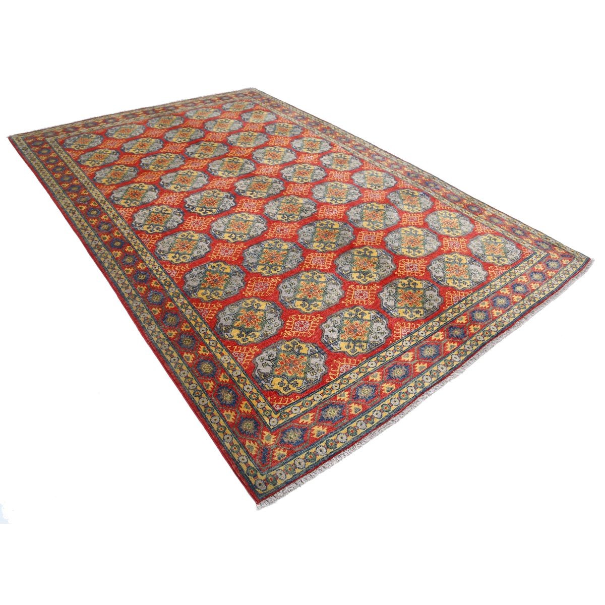Revival 7x10 Handmade Double Knotted Washable Wool Rug - Colorful