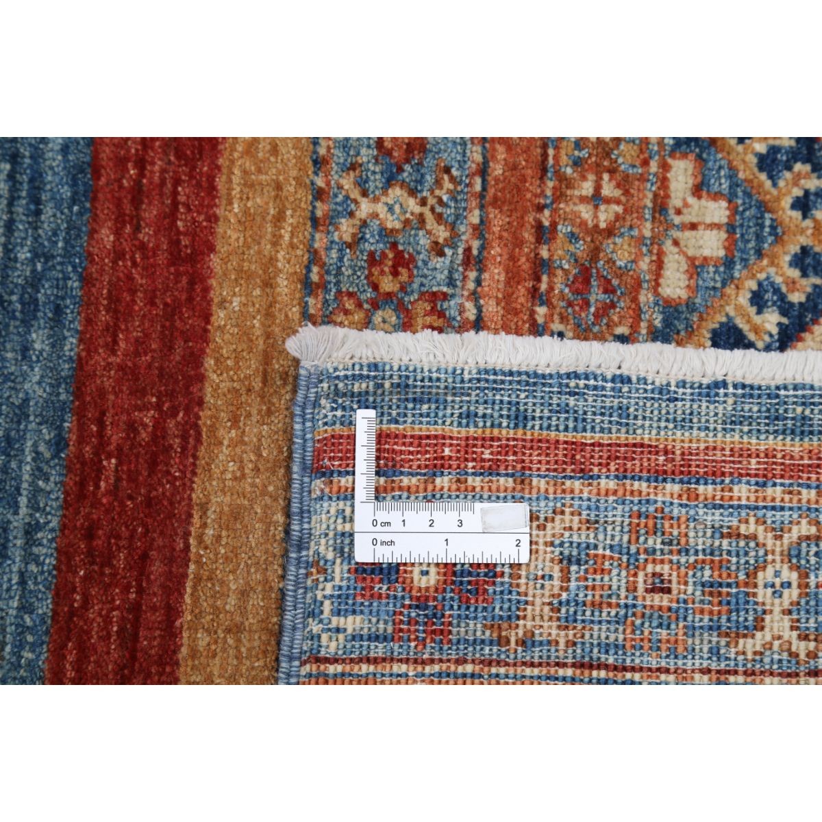 Khurjeen 6x8 Handmade Double Knotted Washable Wool Rug - Colorful