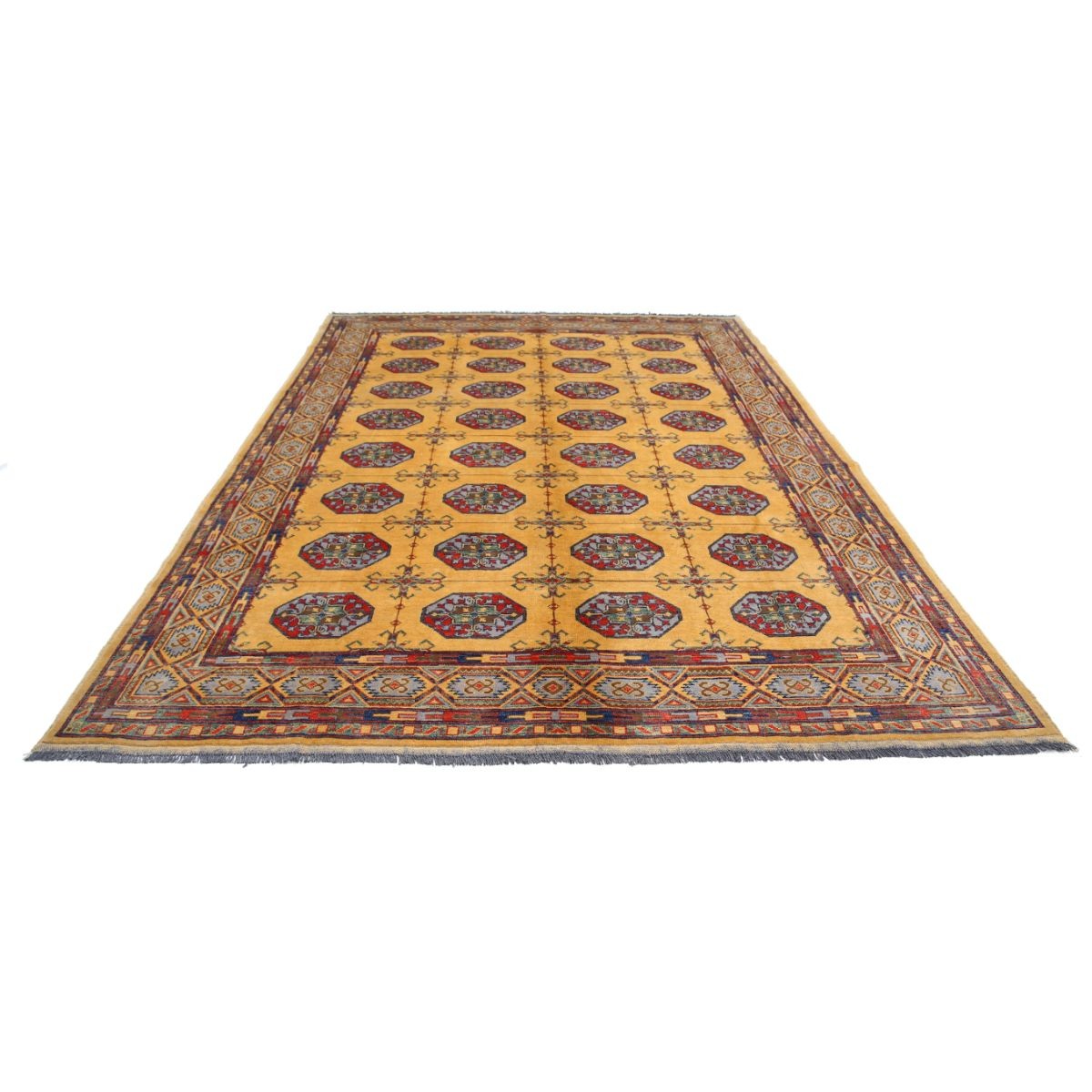 Revival 8x11 Handmade Double Knotted Washable Wool Rug - Colorful