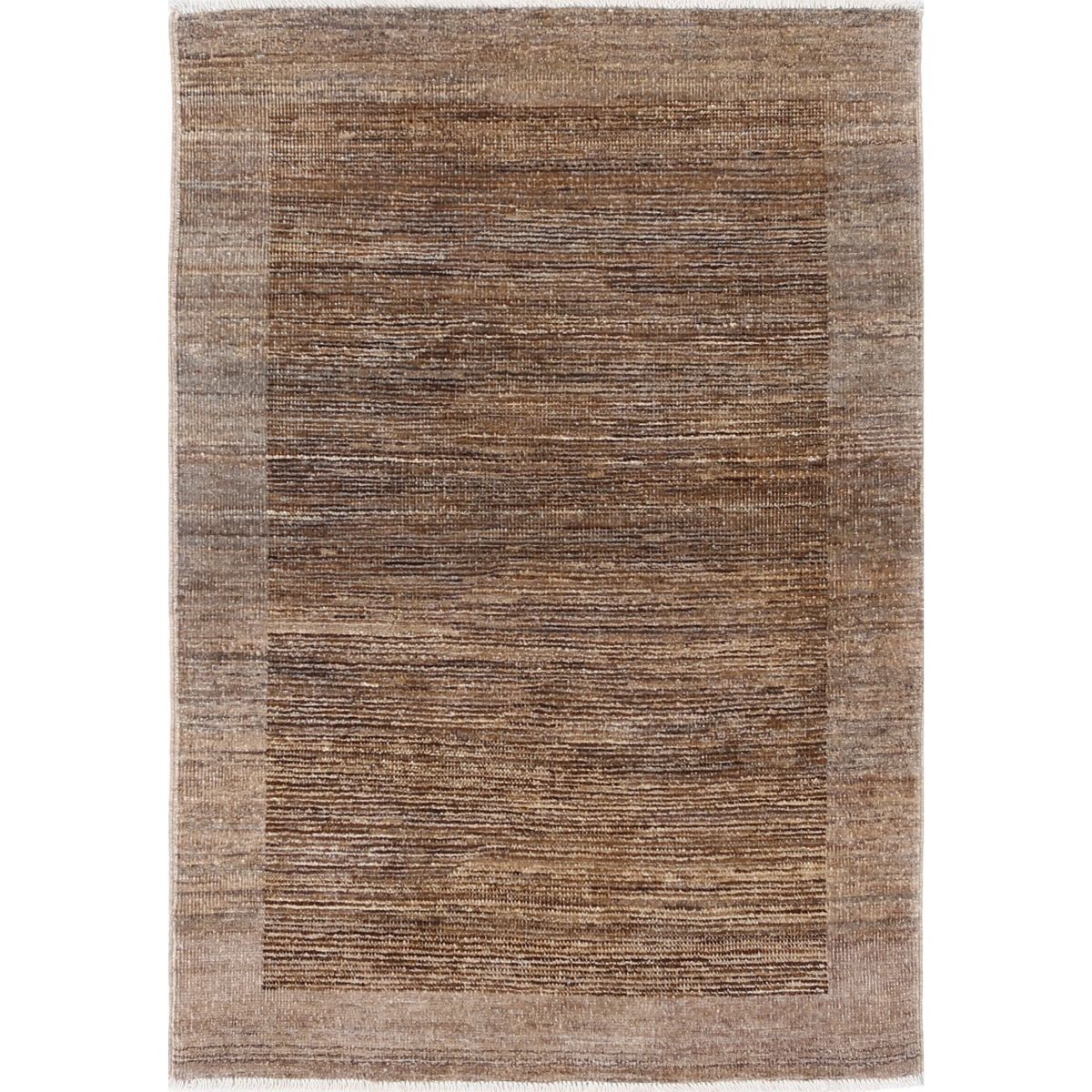 Modcar 3x4 Handmade Double Knotted Washable Wool Rug - Colorful