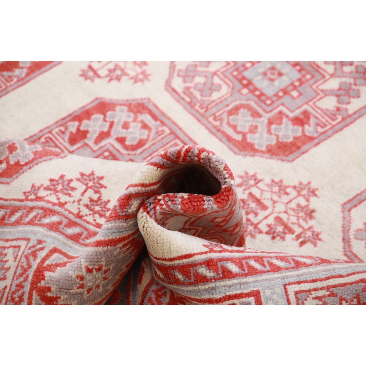 Revival 6x8 Handmade Double Knotted Washable Wool Rug - Colorful
