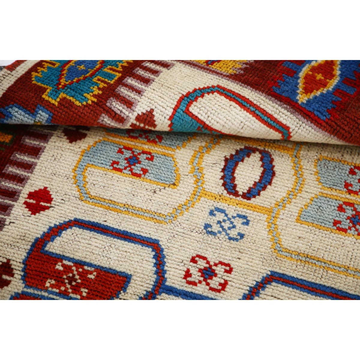 Revival 3x5 Handmade Double Knotted Washable Wool Rug - Colorful