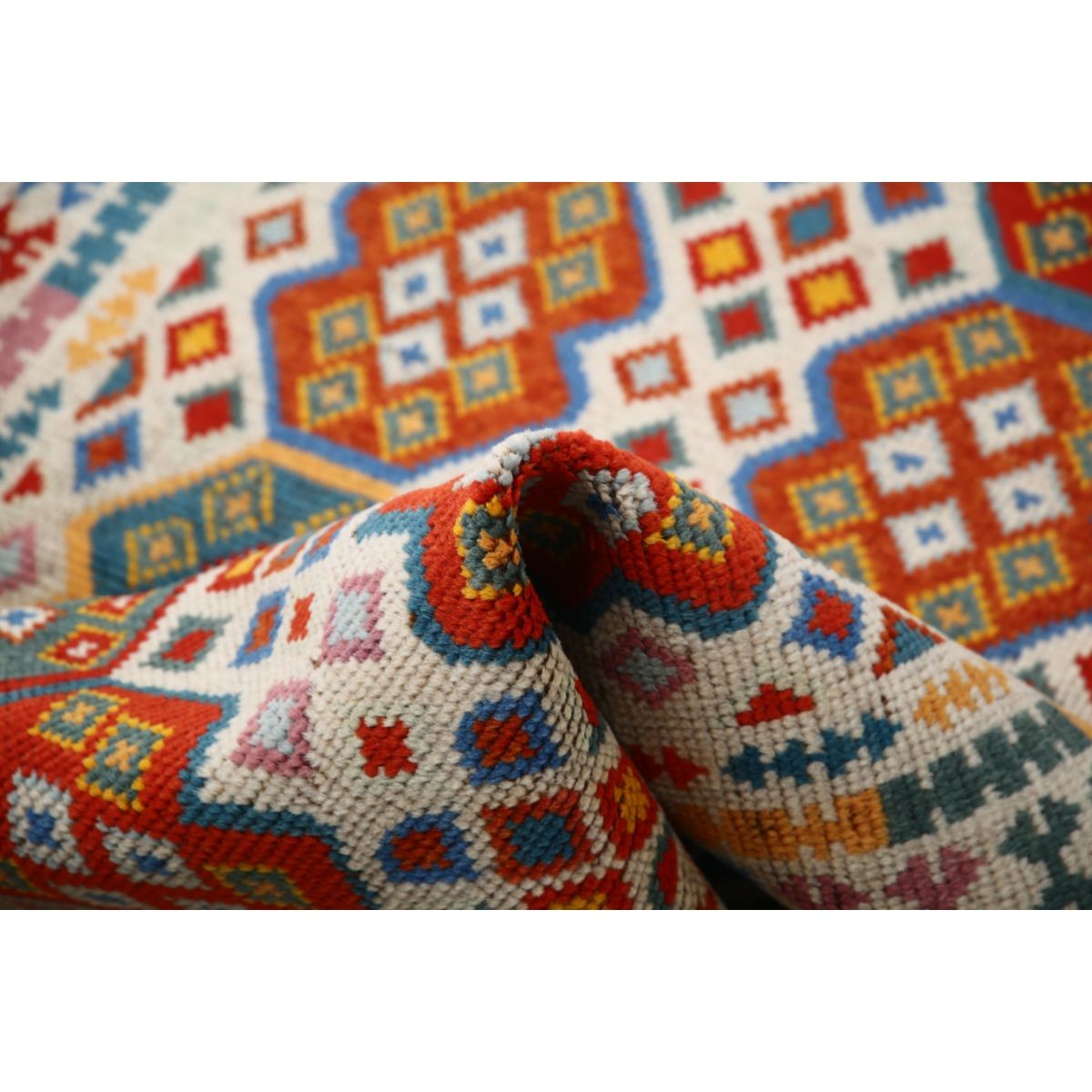 Revival 3x5 Handmade Double Knotted Washable Wool Rug - Colorful