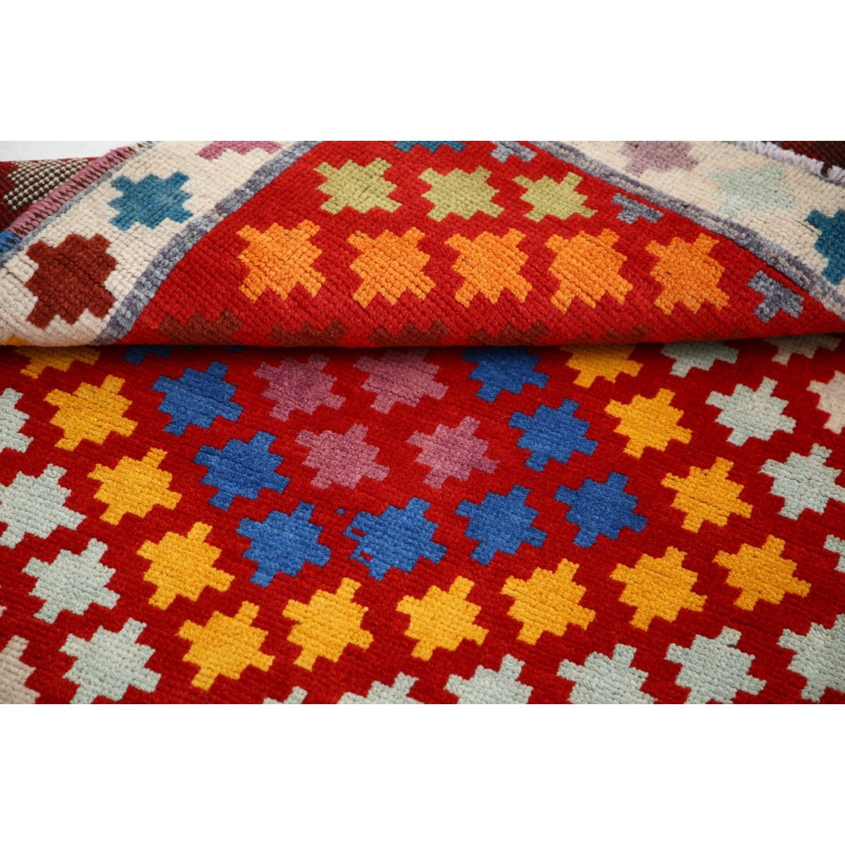 Revival 3x5 Handmade Double Knotted Washable Wool Rug - Colorful