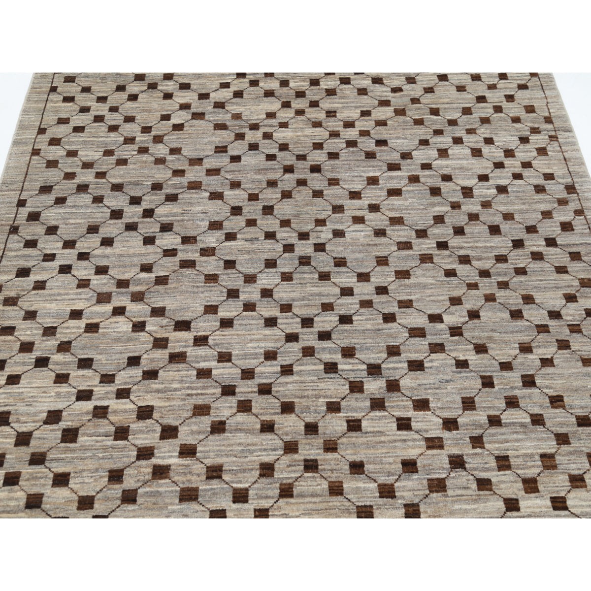 Modcar 5x6 Handmade Double Knotted Washable Wool Rug - Colorful