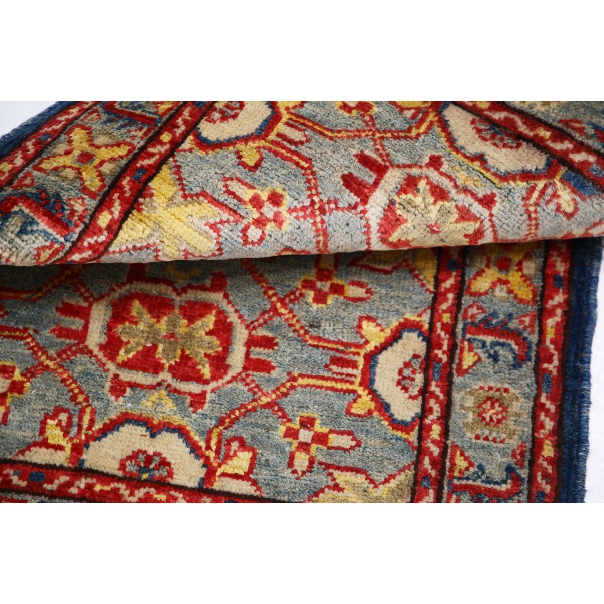 Revival 2x3 Handmade Double Knotted Washable Wool Rug - Colorful