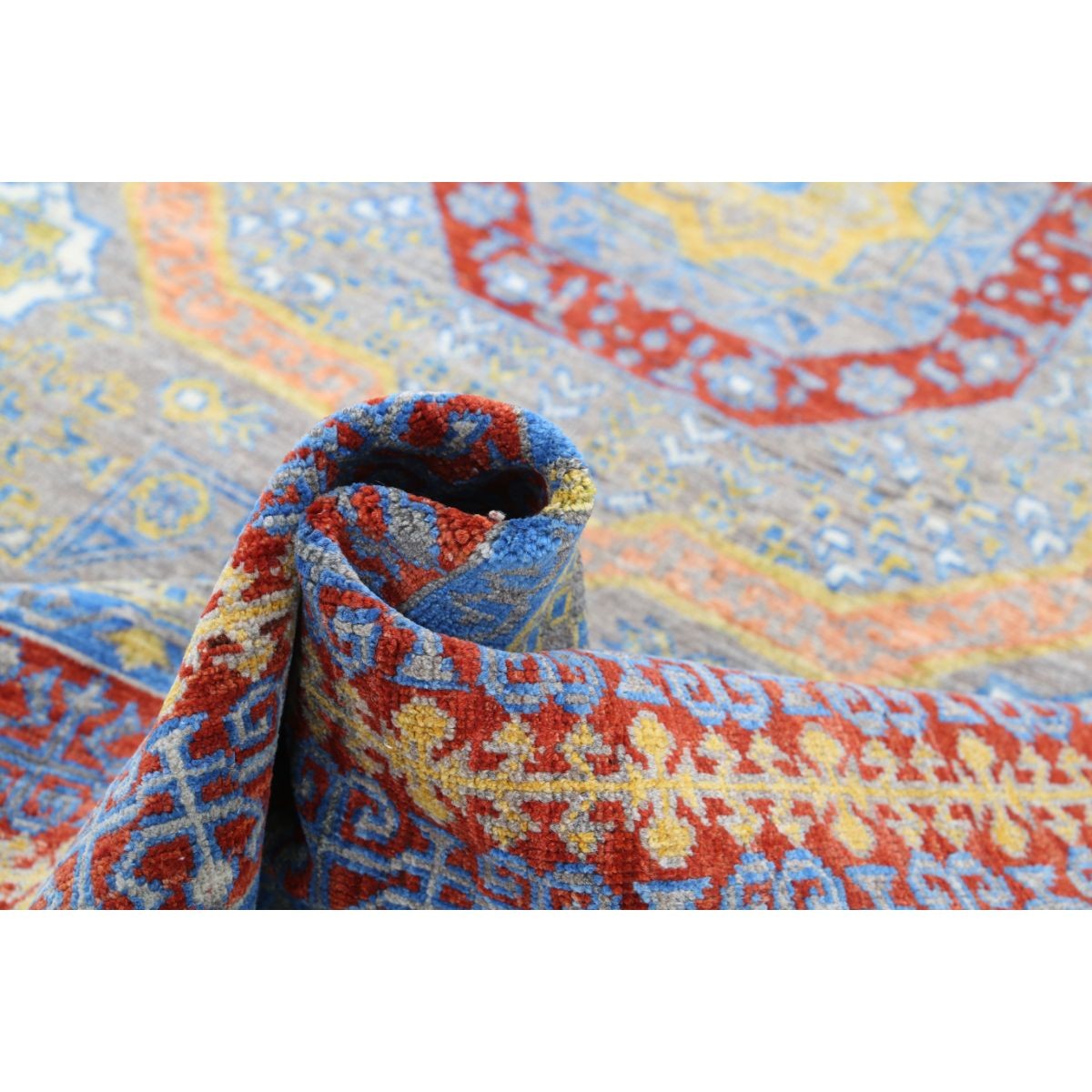 Revival 7x10 Handmade Double Knotted Washable Wool Rug - Colorful