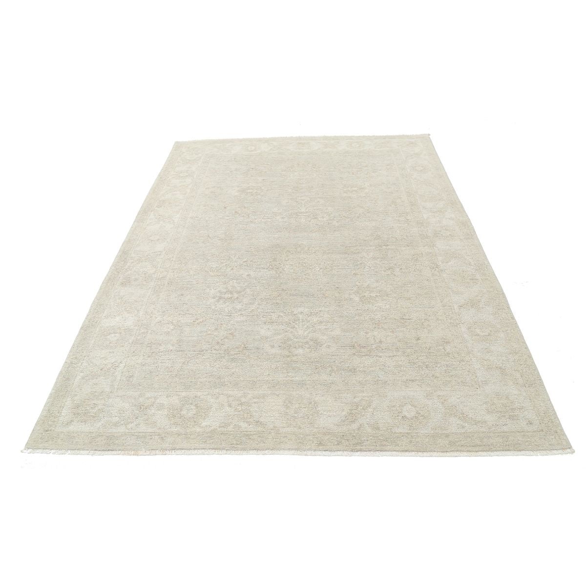 Serenity 6x8 Handmade Double Knotted Washable Wool Rug - Soft Hues