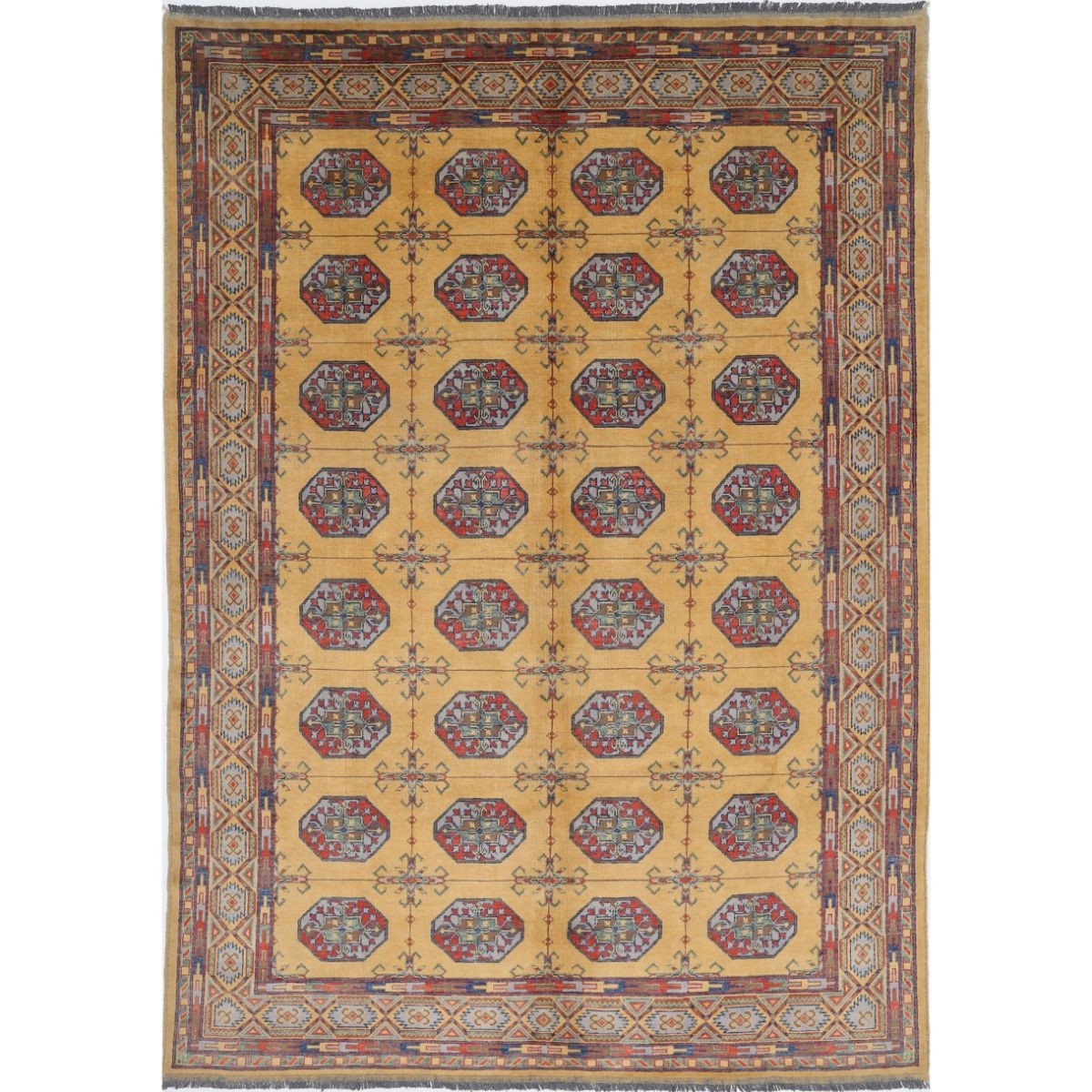 Revival 8x11 Handmade Double Knotted Washable Wool Rug - Colorful