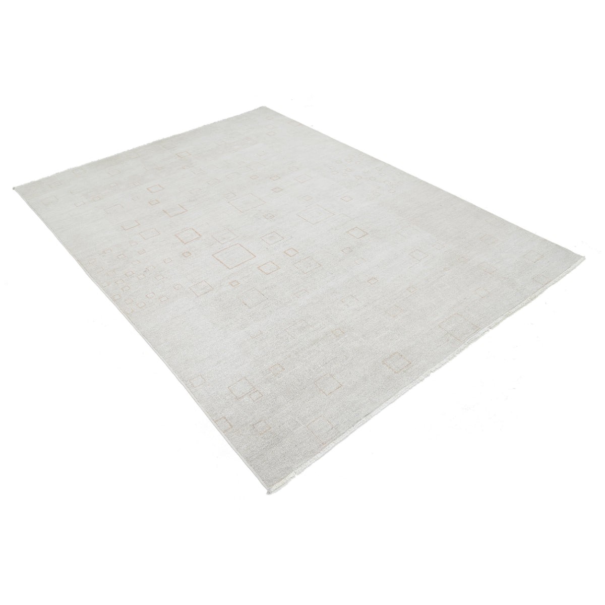 Modcar 6x7 Handmade Double Knotted Washable Wool Rug - Colorful