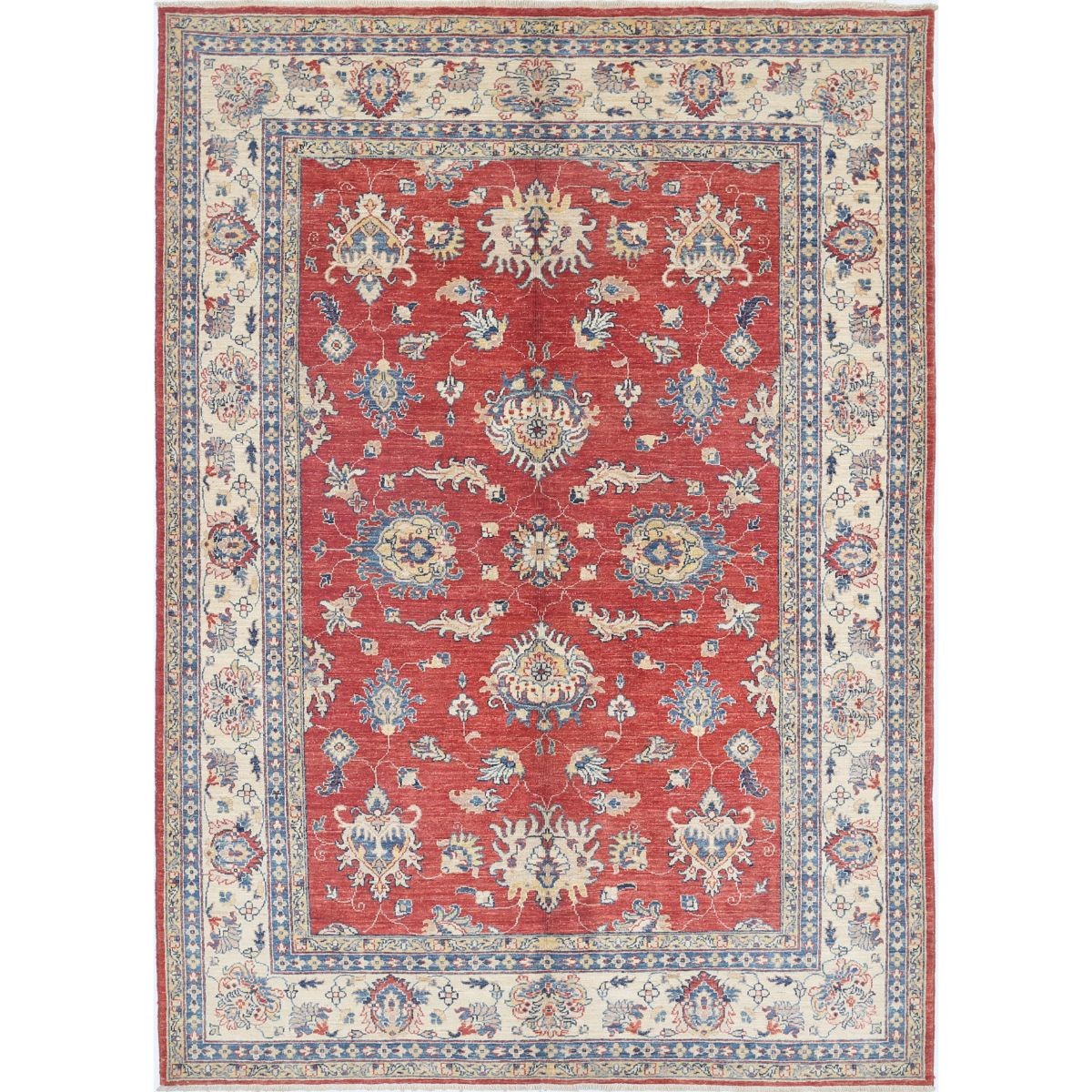 Ziegler 6x8 Handmade Double Knotted Washable Wool Rug - Colorful