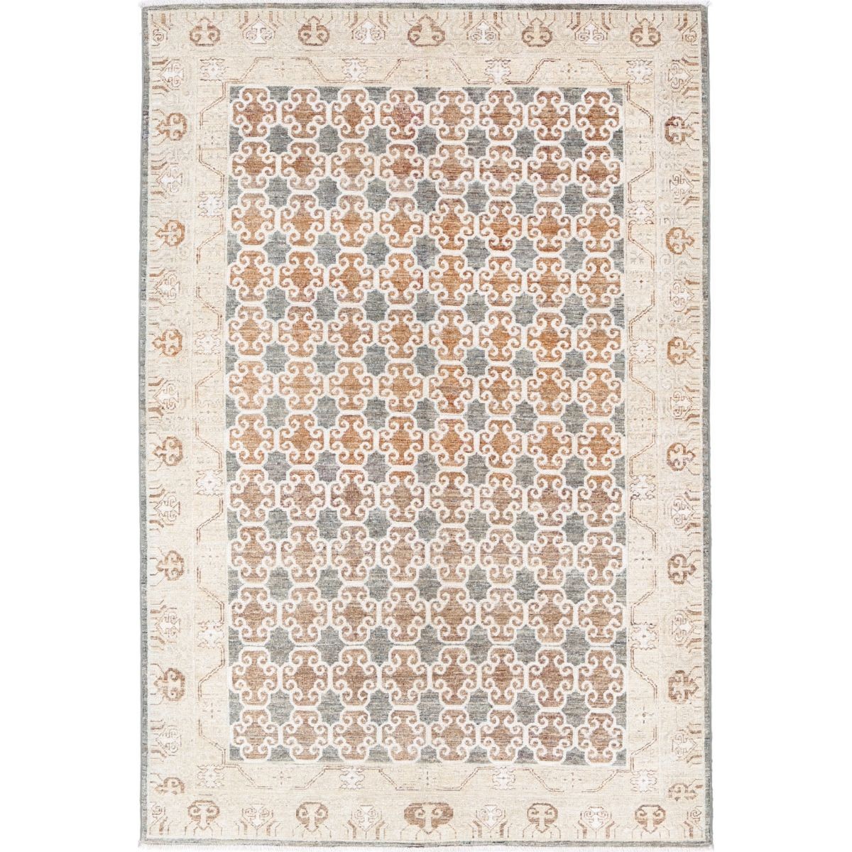 Ziegler 5x7 Handmade Double Knotted Washable Wool Rug - Colorful