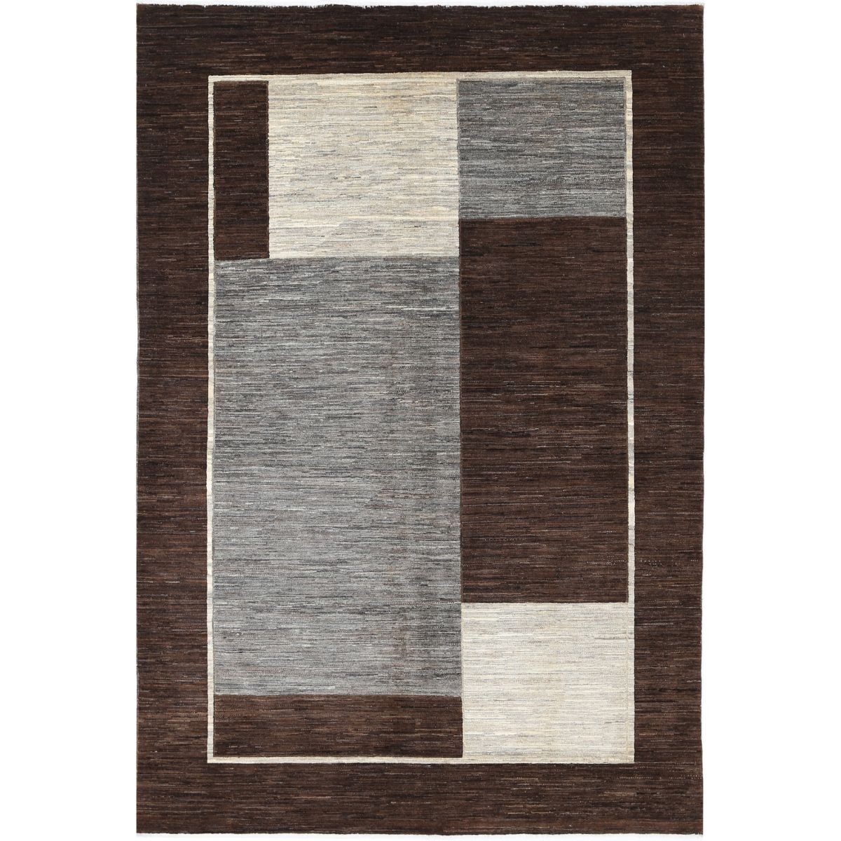 Modcar 7x10 Handmade Double Knotted Washable Wool Rug - Colorful