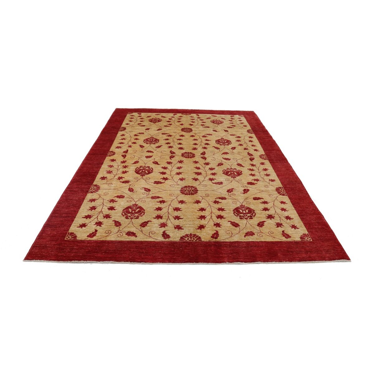 Modcar 7x10 Handmade Double Knotted Washable Wool Rug - Colorful