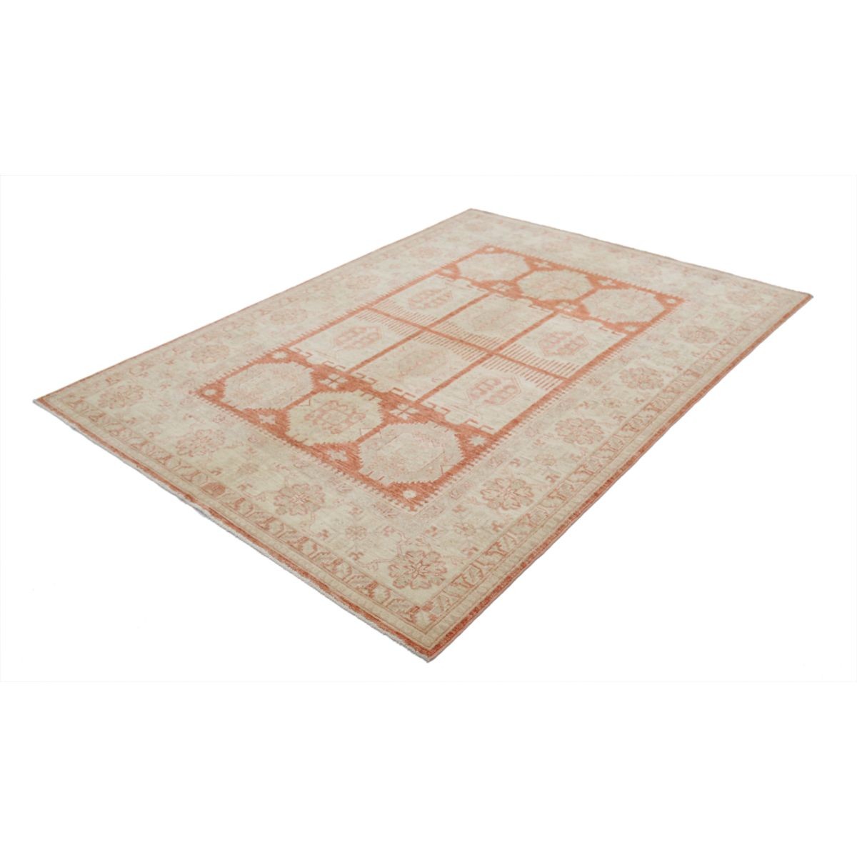 Ziegler 6x8 Handmade Double Knotted Washable Wool Rug - Colorful