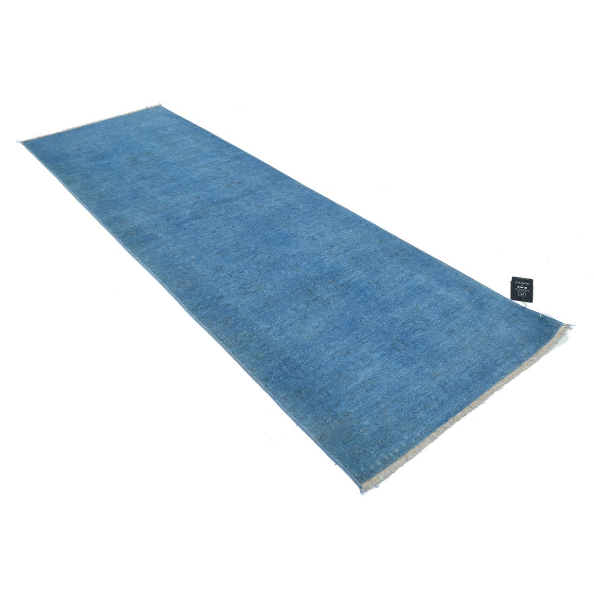 Overdye 3x10 Handmade Double Knotted Washable Wool Runner - Monochormatic