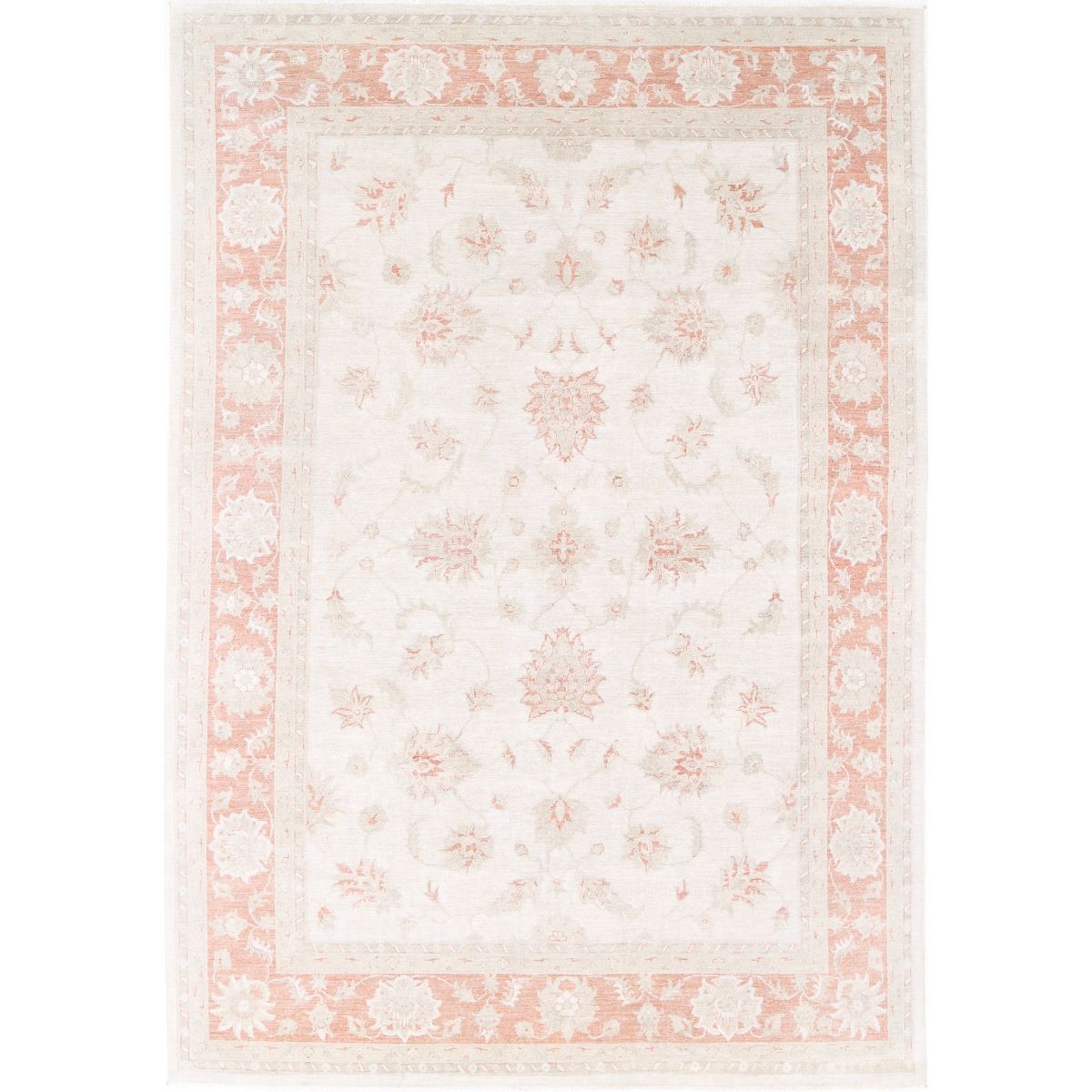 Serenity 8x12 Handmade Double Knotted Washable Wool Rug - Soft Hues