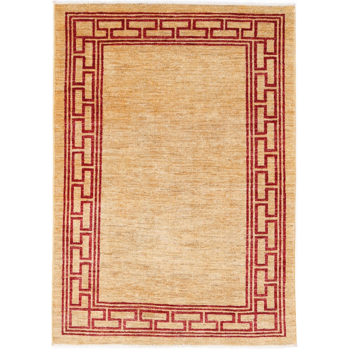 Modcar 4x6 Handmade Double Knotted Washable Wool Rug - Colorful