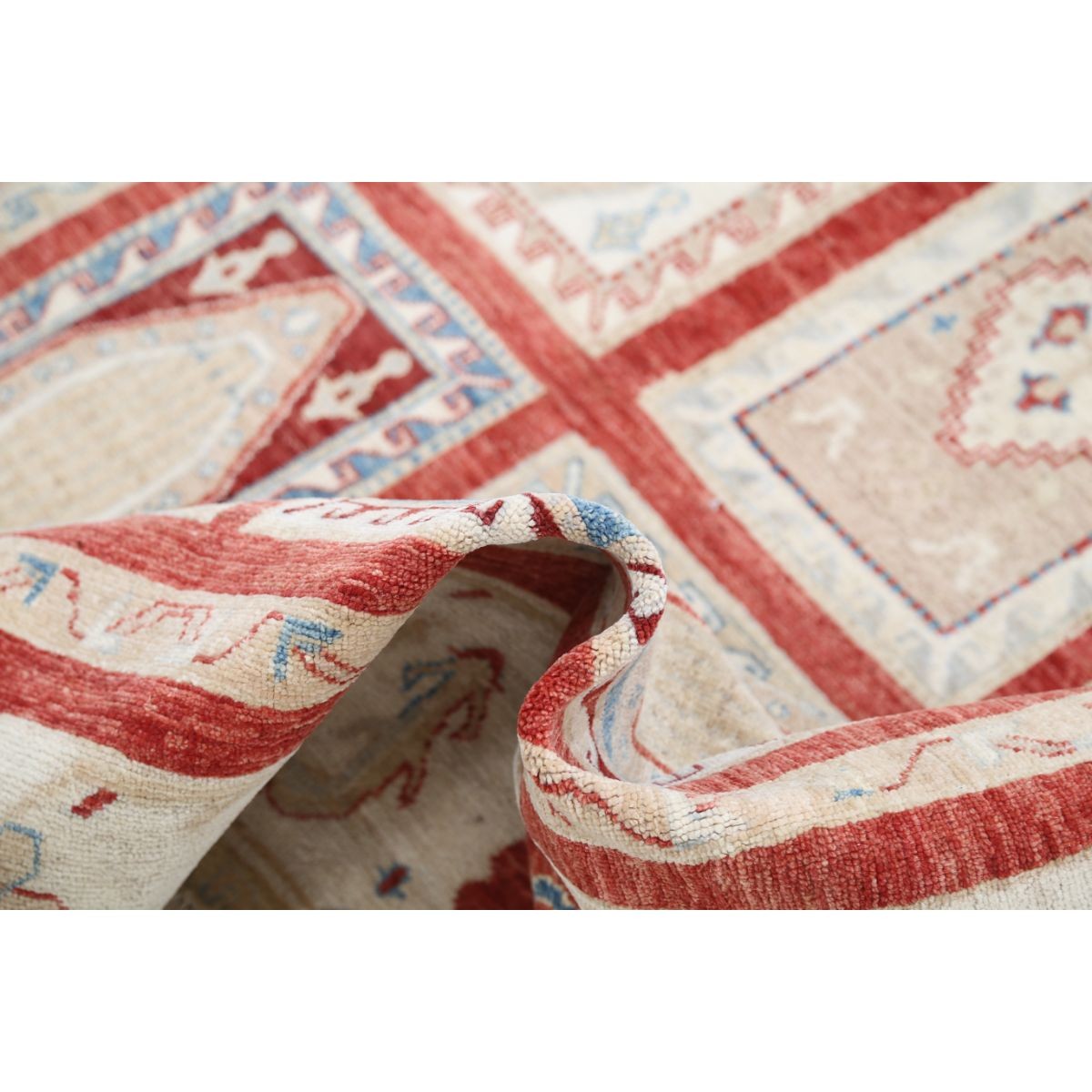 Bakhtiari 7x9 Handmade Double Knotted Washable Wool Rug - Colorful