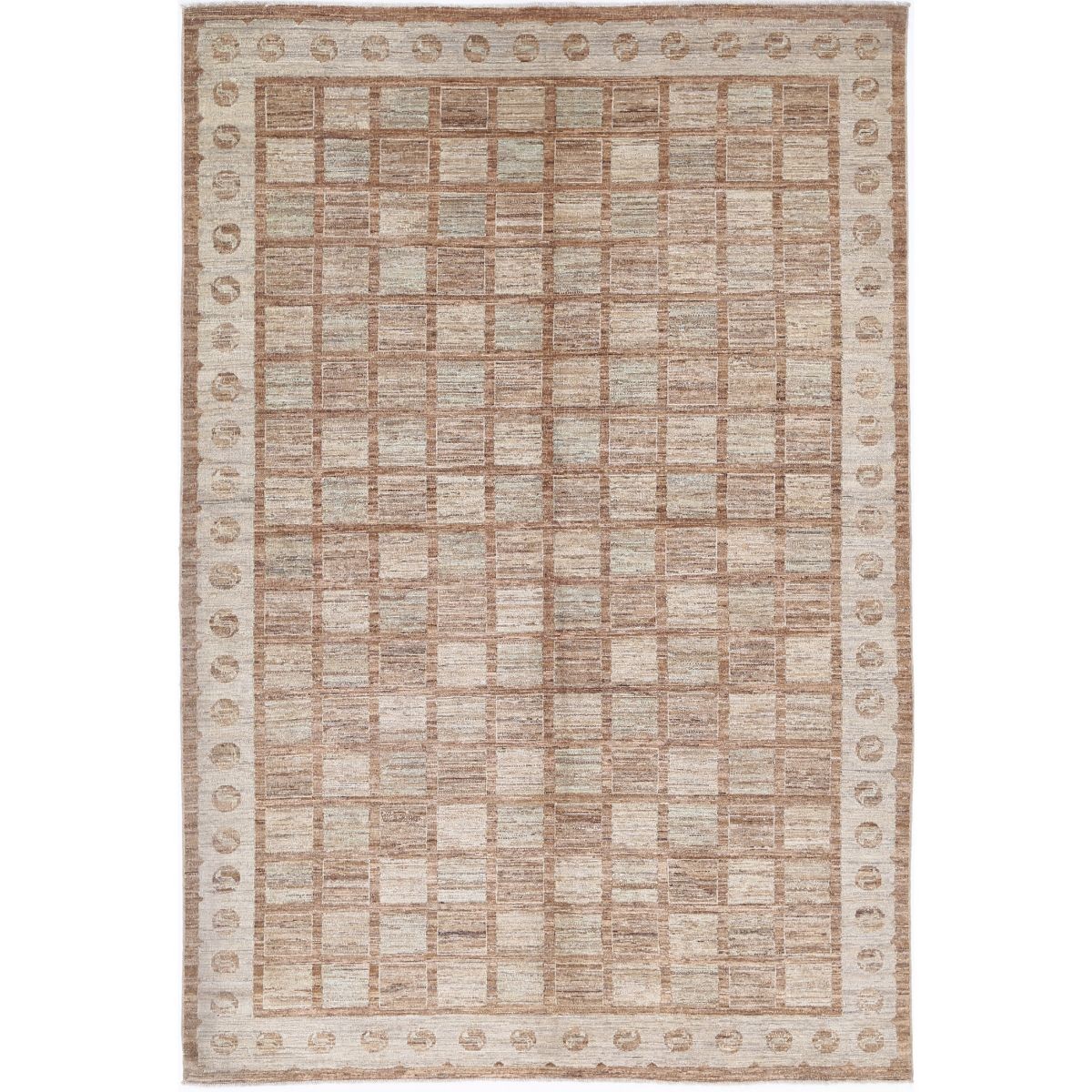 Modcar 7x10 Handmade Double Knotted Washable Wool Rug - Colorful