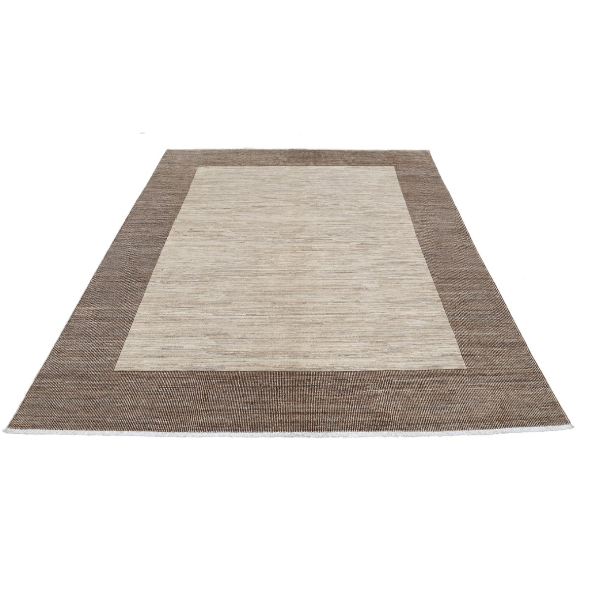 Modcar 6x7 Handmade Double Knotted Washable Wool Rug - Colorful