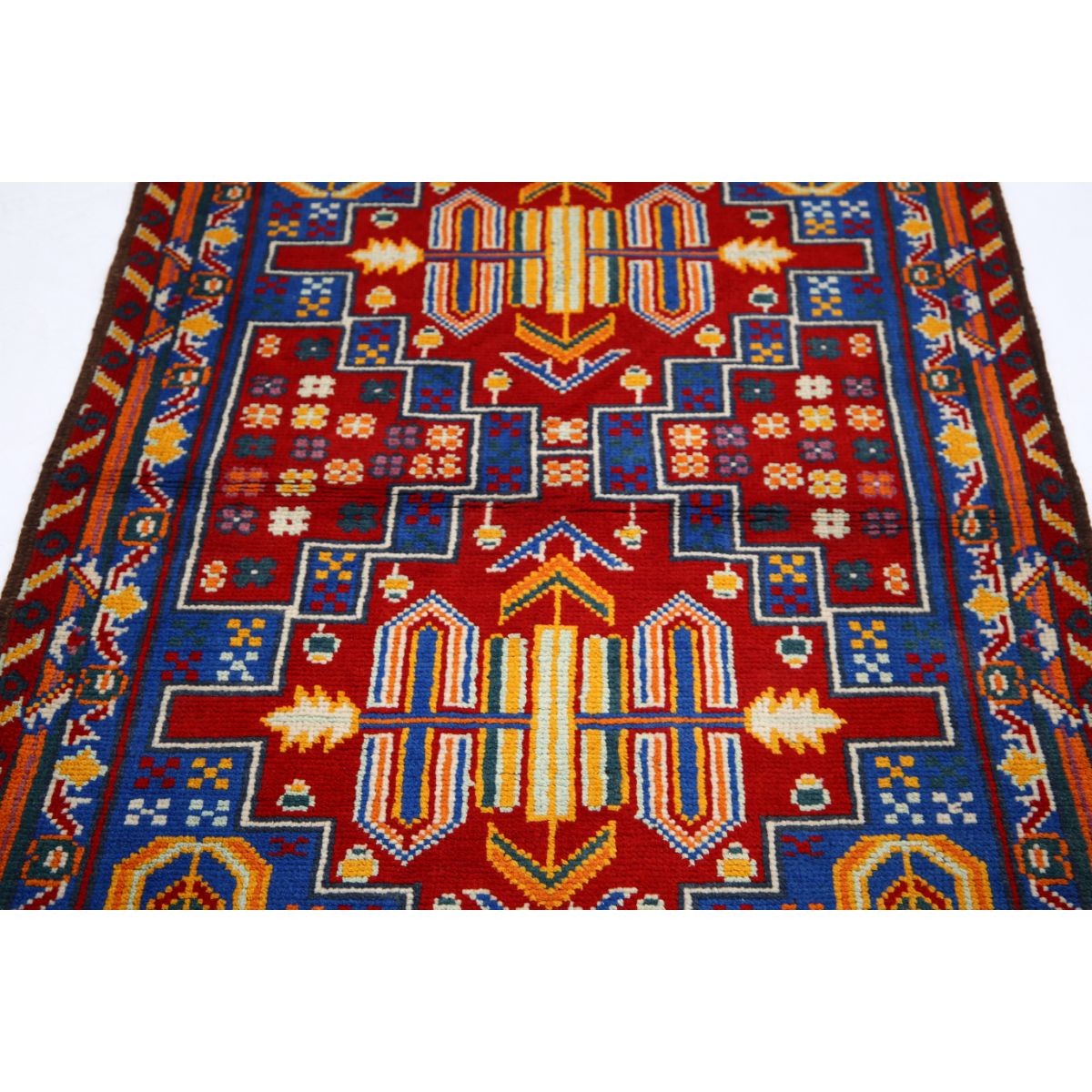 Revival 3x5 Handmade Double Knotted Washable Wool Rug - Colorful
