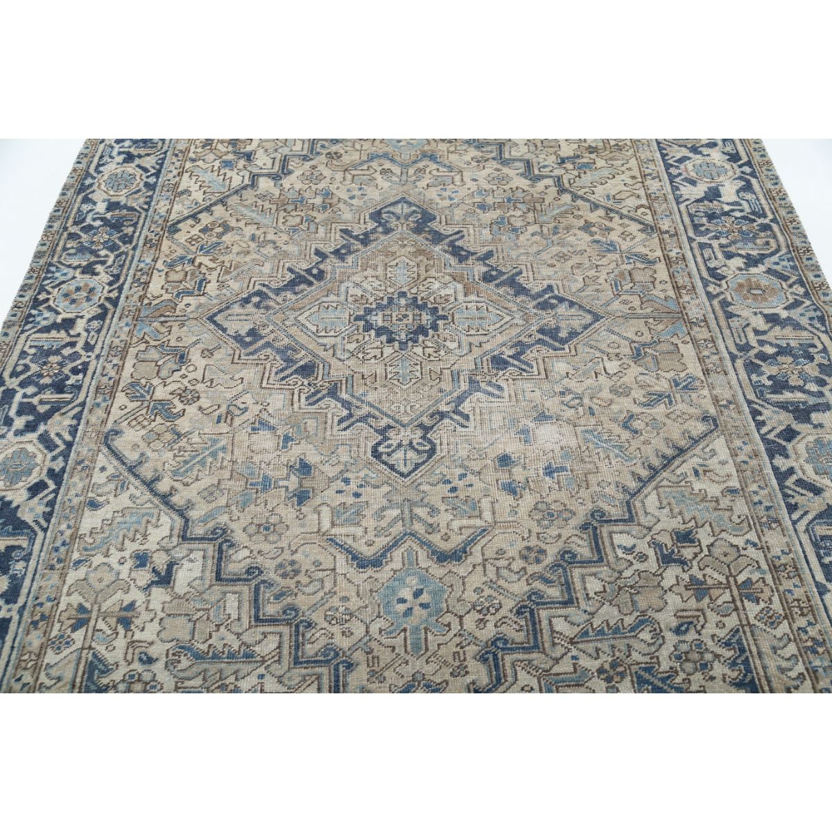 Vintage 6x9 Handmade Double Knotted Washable Wool Rug - Soft Hues