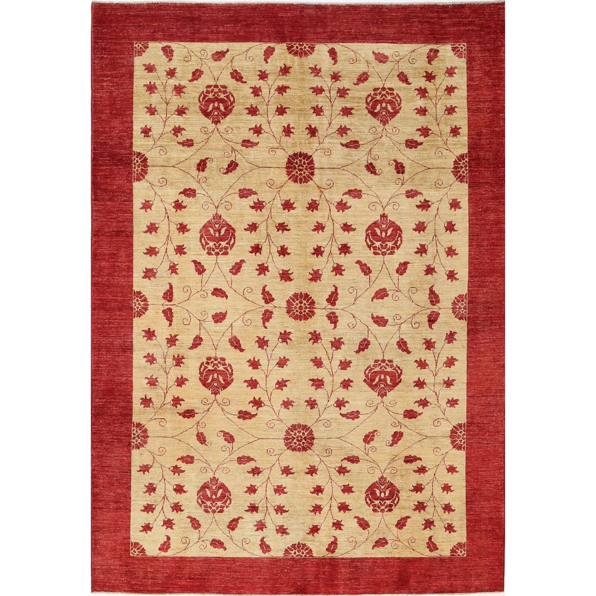 Modcar 7x10 Handmade Double Knotted Washable Wool Rug - Colorful