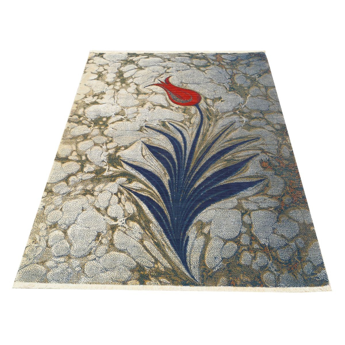 Dhanak 4x6 Machine-Made Washable Wool Rug - Colorful