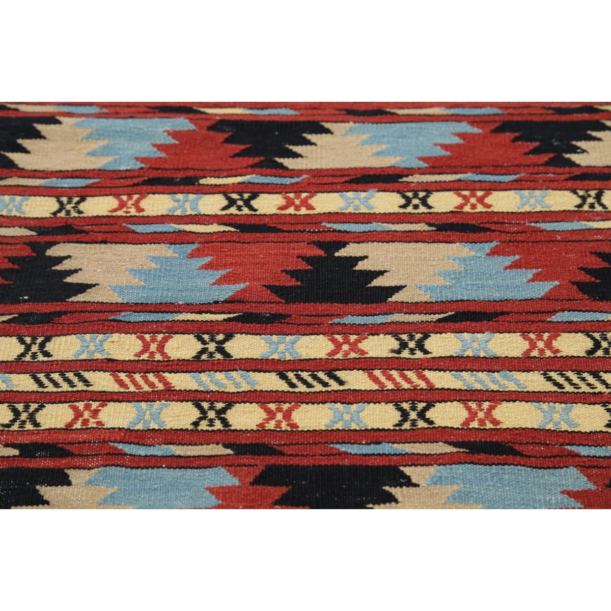 Maliki 3x5 Hand Woven Washable Wool Rug - Colorful