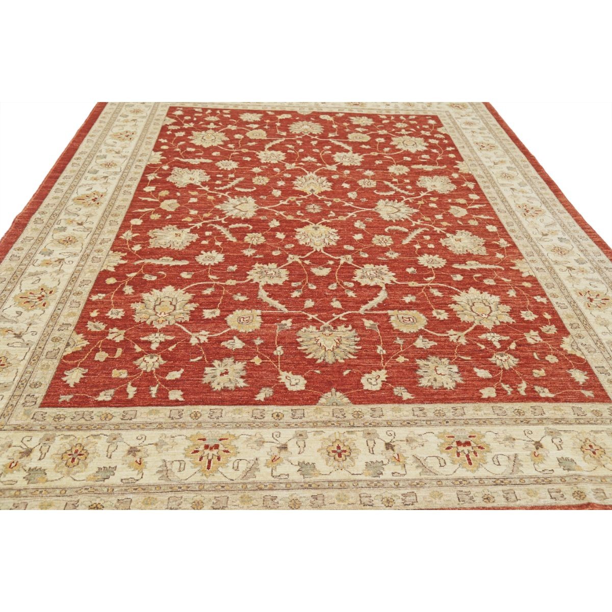 Ziegler 9x11 Handmade Double Knotted Washable Wool Rug - Colorful