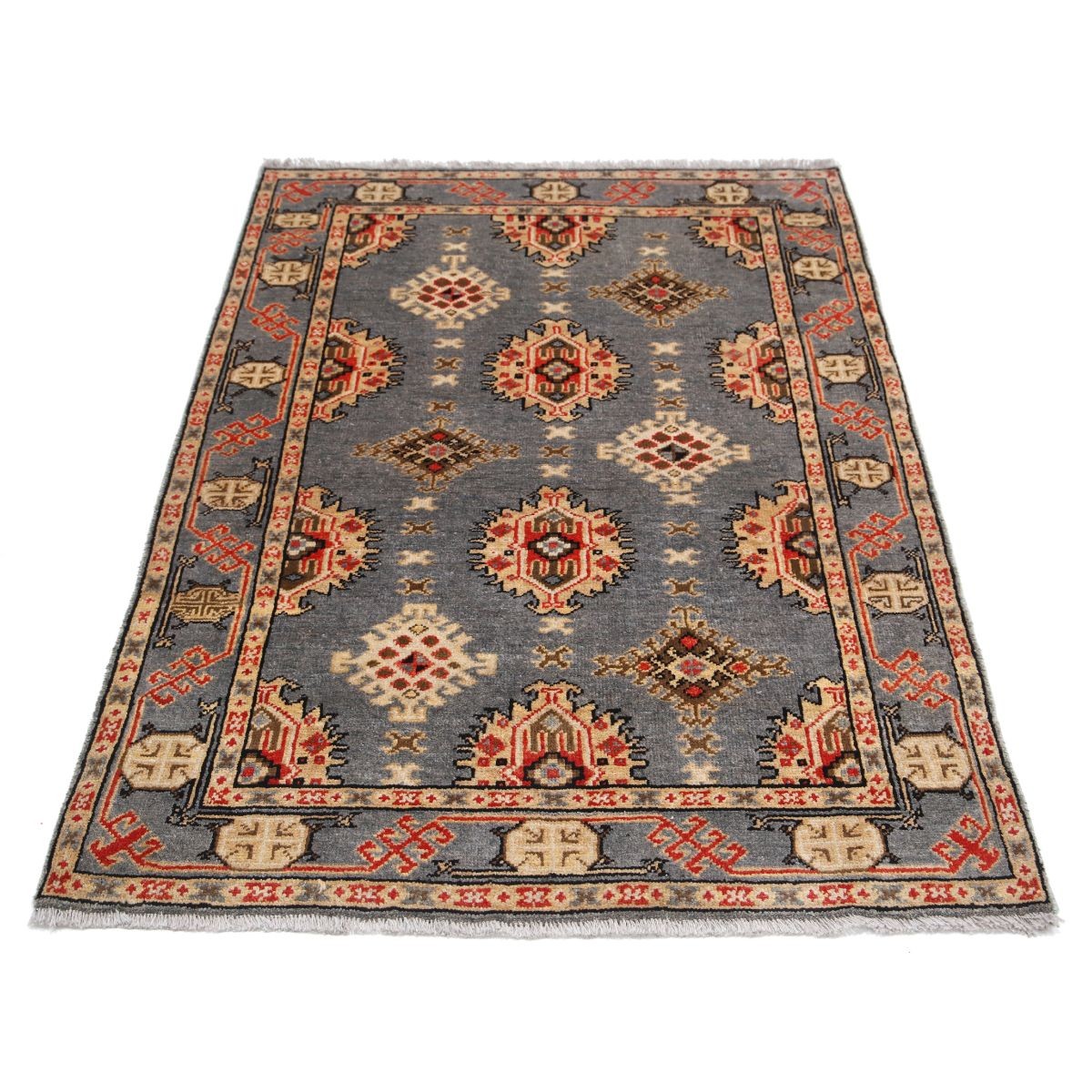 Revival 3x5 Handmade Double Knotted Washable Wool Rug - Colorful