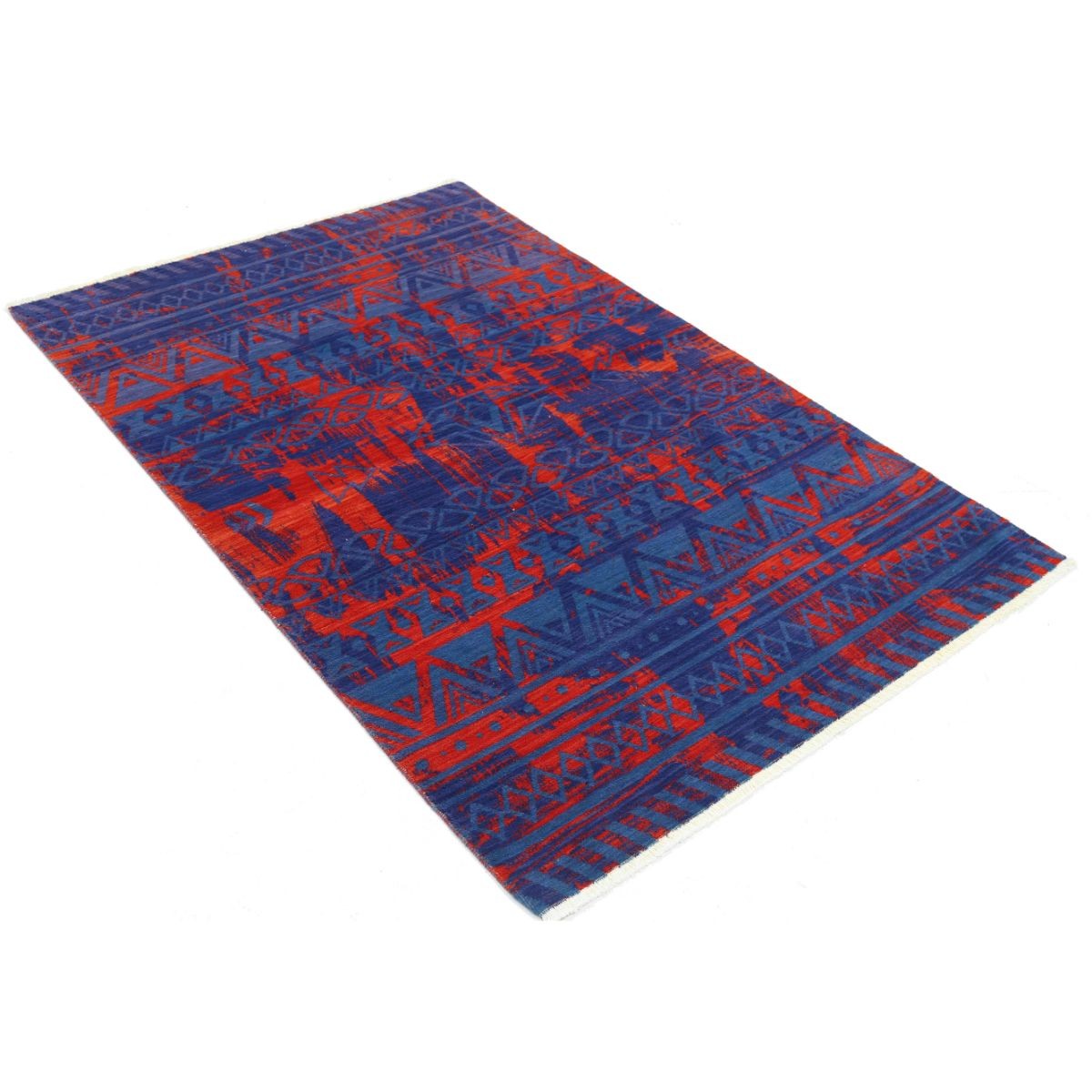 Dhanak 4x6 Powered-Loomed Washable Wool Rug - Colorful