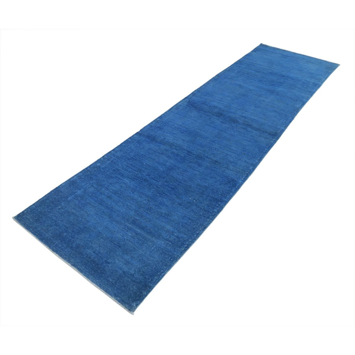 Overdye 3x10 Handmade Double Knotted Washable Wool Runner - Monochormatic