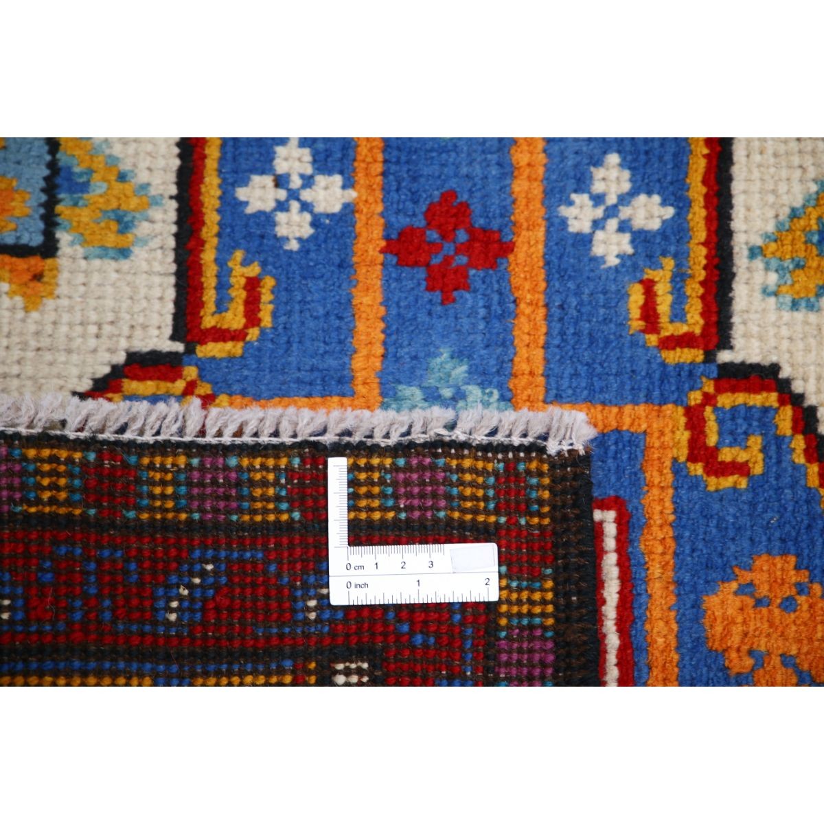 Revival 3x4 Handmade Double Knotted Washable Wool Rug - Colorful